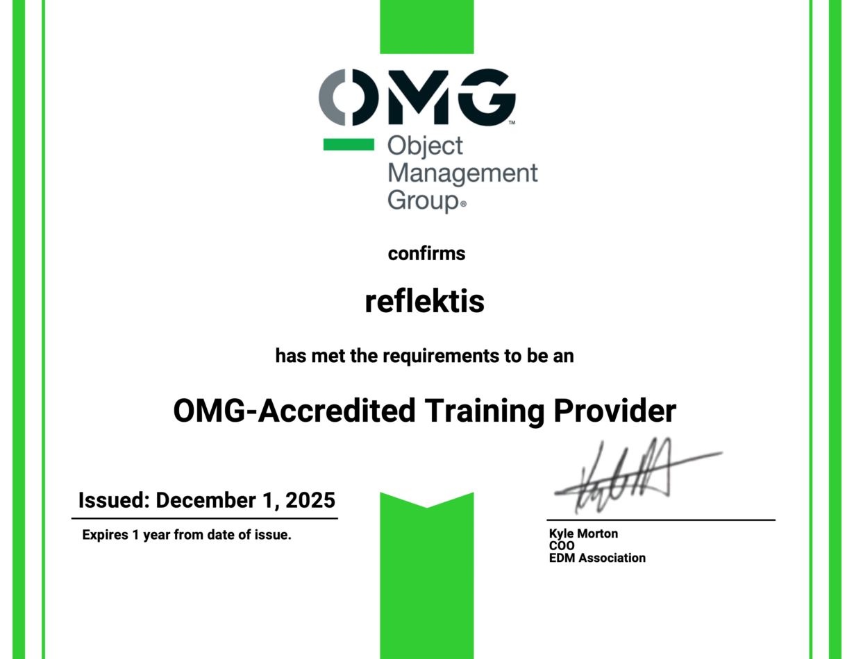 OMG Certificate