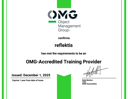OMG Certificate